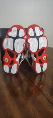 Nike Air Jordan 6 Rings Shoes Youth 6Y White Orange Black Sneakers DV1345-108 - Thumbnail 8