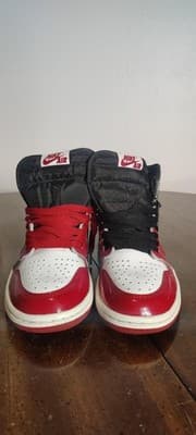 Nike Air Jordan 1 Retro OG Fearless UNC Chicago Shoes Mens Size 5 CK5666-100 - Thumbnail 4