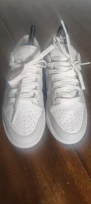 Nike Dunk Low Shoes Womens 5.5 White Photon Dust Leather Sneakers DD1503-103 - Thumbnail 5