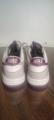 Nike Dunk Low Shoes Youth Size 5Y Gray Purple Colorblock Sneakers FB9109-104 - Thumbnail 2