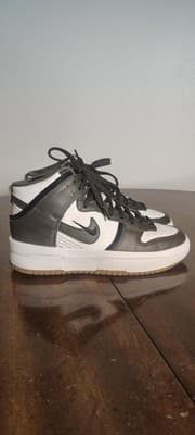 Nike Dunk High Up Medium Olive Shoes Womens Size 7.5 Green White DH3718-103 - Thumbnail 3