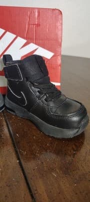 Nike Air Max Goaterra 2.0 TD Ankle Boots Toddler 6C Black Boys DC9514-001 - Thumbnail 6