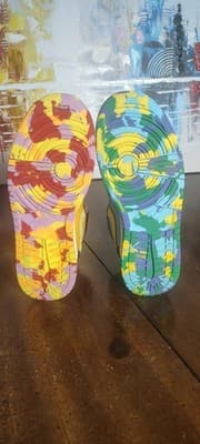 Air Jordan 1 Mid Shoes Youth Size 4Y Multicolor Colorblock Sneakers FD1317-007 - Thumbnail 9