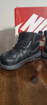 Nike Air Max Goaterra 2.0 TD Ankle Boots Toddler 6C Black Boys DC9514-001 - Thumbnail 7