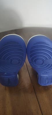 Nike Air Jordan 1 Mid 554725-068 Black Blue Leather Kids Sneakers 7Y - Thumbnail 10