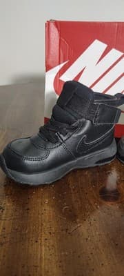 Nike Air Max Goaterra 2.0 Boots Toddler 7C Black Boys Leather Ankle DC9514-001 - Thumbnail 7