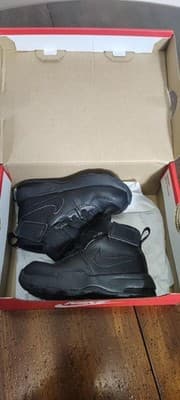 Nike Air Max Goaterra 2.0 Boots Toddler 7C Black Boys Leather Ankle DC9514-001 - Thumbnail 10
