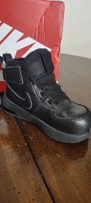 Nike Air Max Goaterra 2.0 Boots Toddler 7C Black Boys Leather Ankle DC9514-001 - Thumbnail 6
