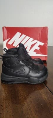 Nike Air Max Goaterra 2.0 Boots Toddler 7C Black Boys Leather Ankle DC9514-001 - Thumbnail 3