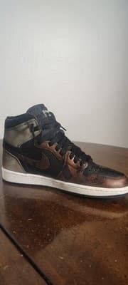 Size 11 - Air Jordan 1 Retro High -Light Army/Rust Shadow/Patina 555088-033 - Thumbnail 6