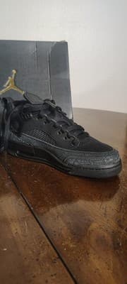 Jordan Spizike Low Shoes Youth Size 4Y Black Anthracite Sneakers FQ3950-001 - Thumbnail 3