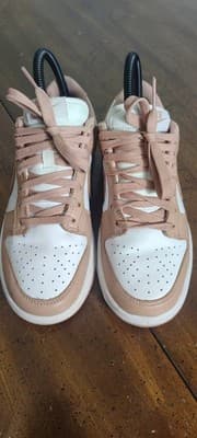 Nike Dunk Rose Low Top Brown White Women's Size 5.5 Shoes Sneakers - Thumbnail 5