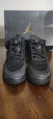 Jordan Spizike Low Shoes Youth Size 4Y Black Anthracite Sneakers FQ3950-001 - Thumbnail 5