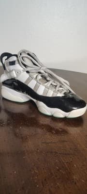 Jordan 6 Rings Shoes Youth Size 4Y White Black Green Sneakers 323419-115 - Thumbnail 6