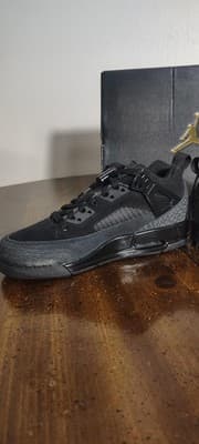 Jordan Spizike Low Shoes Youth Size 4Y Black Anthracite Sneakers FQ3950-001 - Thumbnail 7