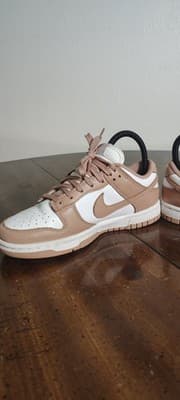 Nike Dunk Rose Low Top Brown White Women's Size 5.5 Shoes Sneakers - Thumbnail 7