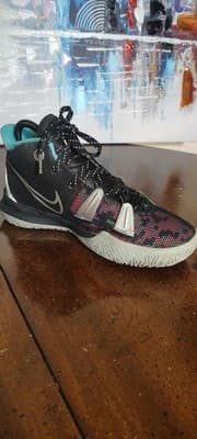 Nike Kyrie 7 Shoes Youth Size 5.5Y Black Multicolor Camo Sneakers CT4080-008 - Thumbnail 6