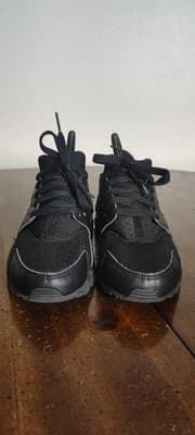 Nike Huarache Run Shoes Youth Size 4.5Y Kids Black Athletic Sneakers 654275-016 - Thumbnail 4