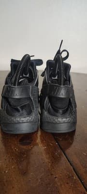 Nike Huarache Run Shoes Youth Size 4.5Y Kids Black Athletic Sneakers 654275-016 - Thumbnail 2