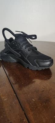 Nike Huarache Run Shoes Youth Size 4.5Y Kids Black Athletic Sneakers 654275-016 - Thumbnail 6