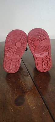 Nike Air Jordan 1 Vintage Chicago Toddler Size 4C Shoes Sneakers Black Red White - Thumbnail 10