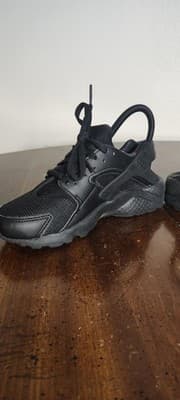 Nike Huarache Run Shoes Youth Size 4.5Y Kids Black Athletic Sneakers 654275-016 - Thumbnail 7