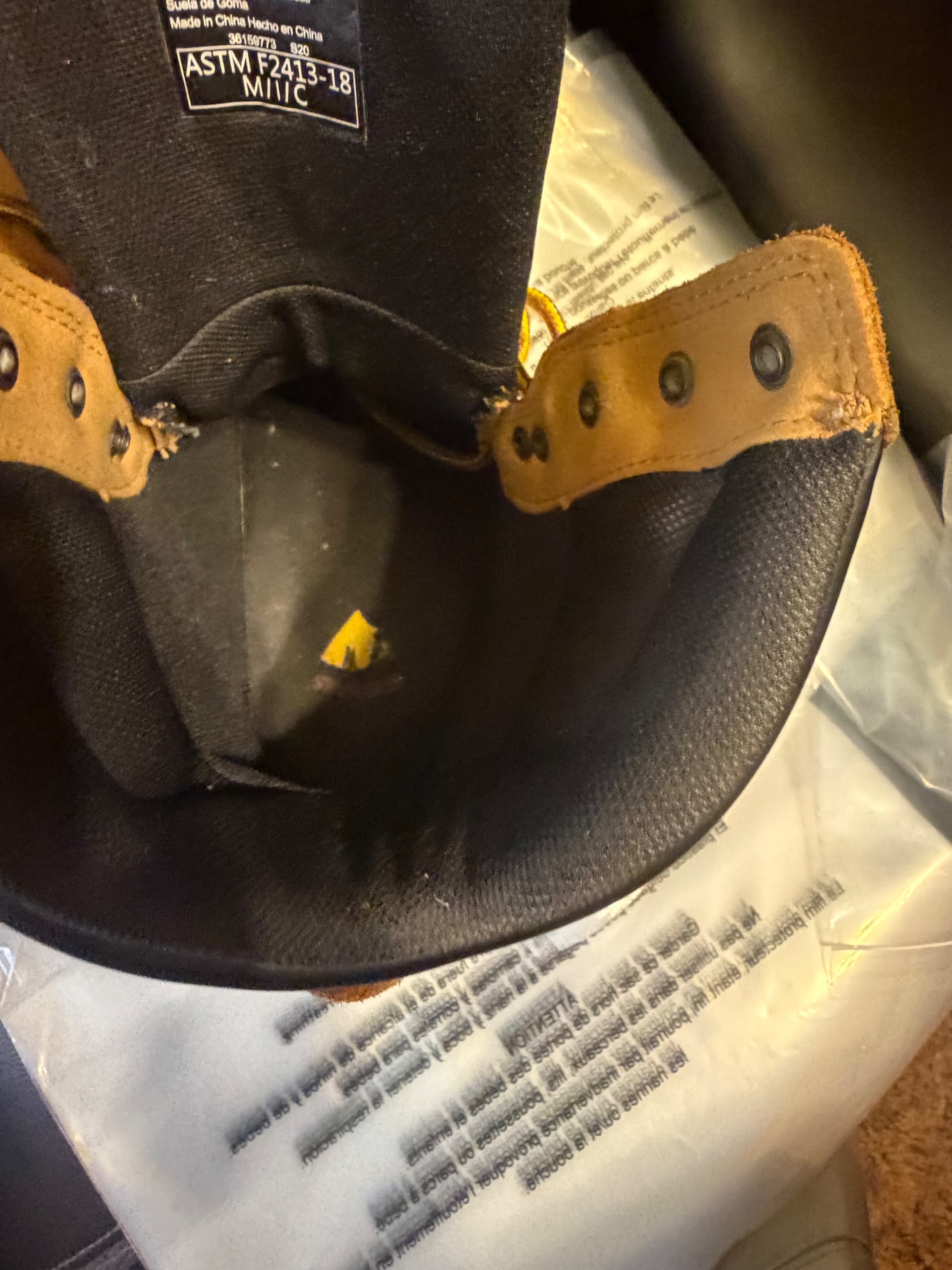 Wolverine Steel Toe Work Boots Mens 11W Wheat Nubuck ASTM F2413-18 Lace Up - Thumbnail 8