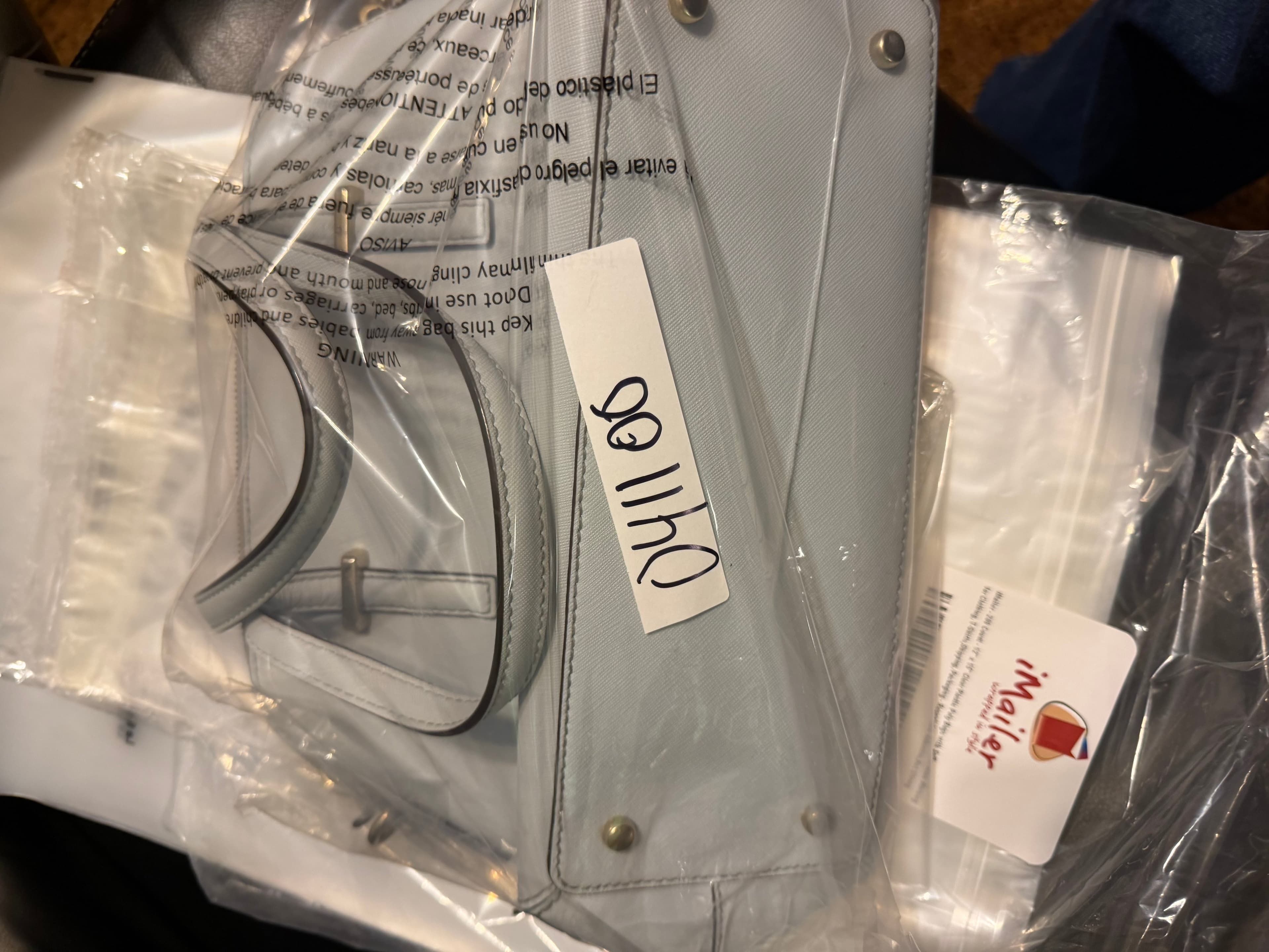 Kate Spade White Leather Handbag with Adjustable Strap - Thumbnail 7