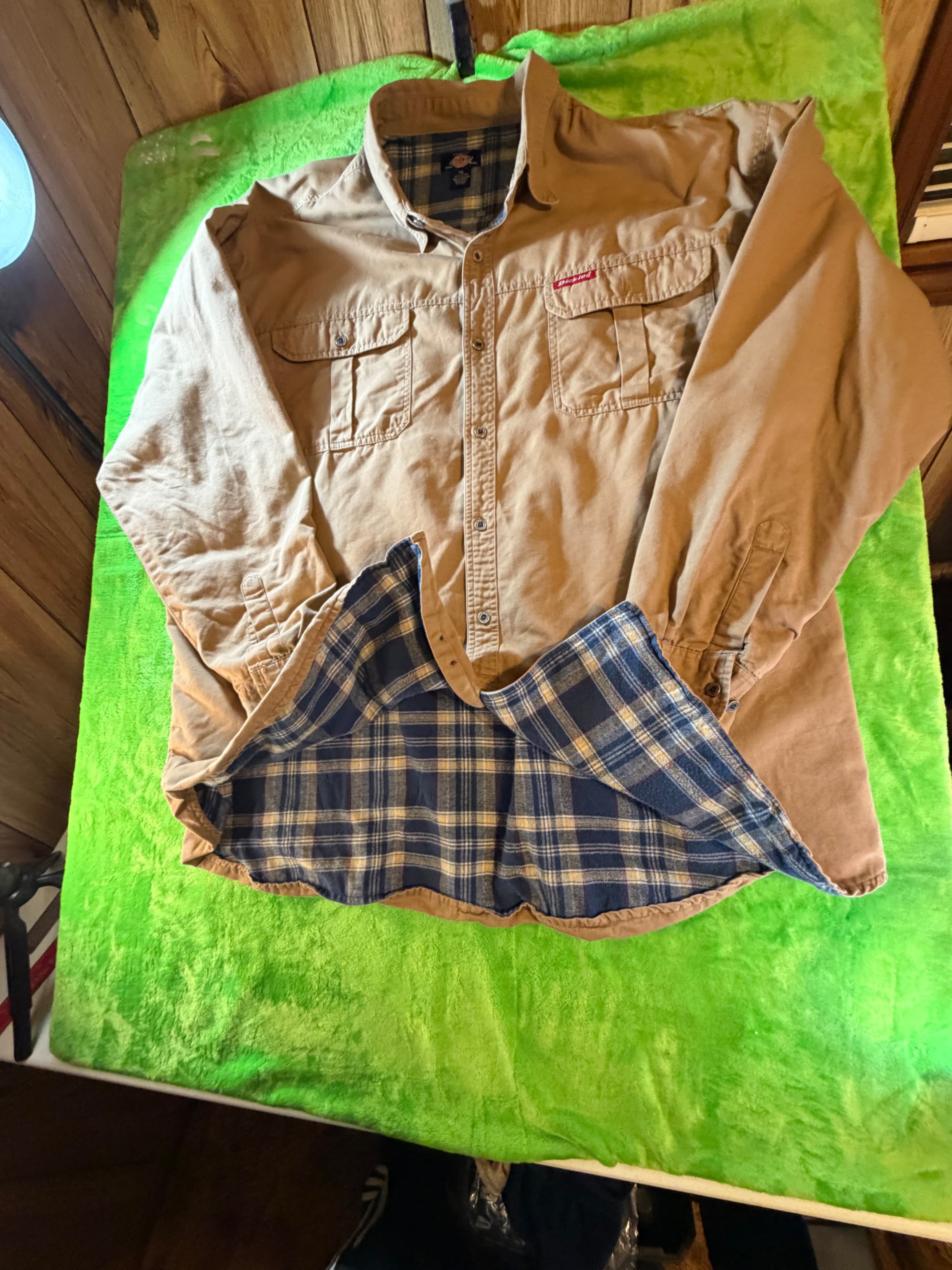 Divkies Long Sleeve Work Shirt with Pockets - Thumbnail 7