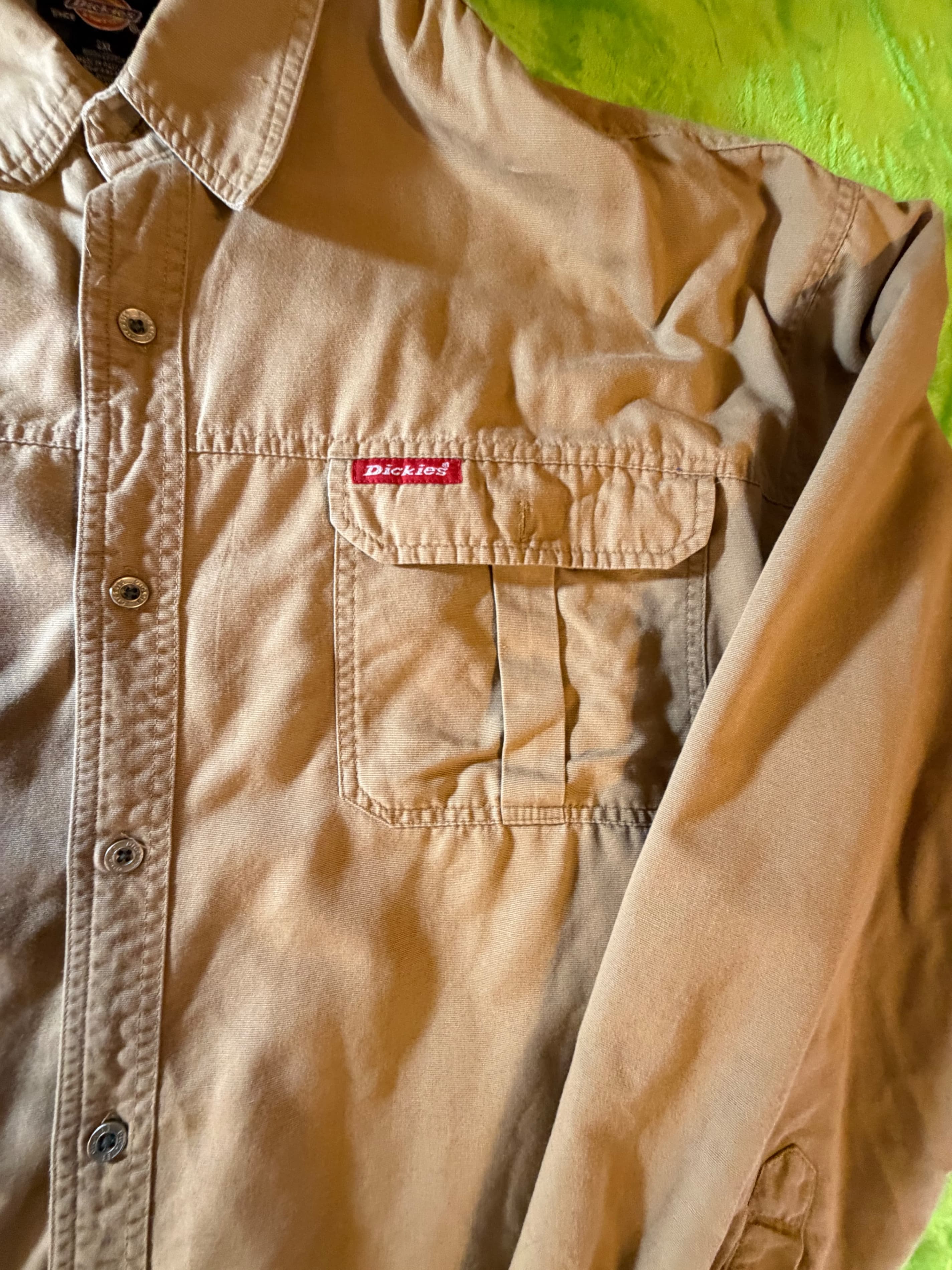 Divkies Long Sleeve Work Shirt with Pockets - Thumbnail 4