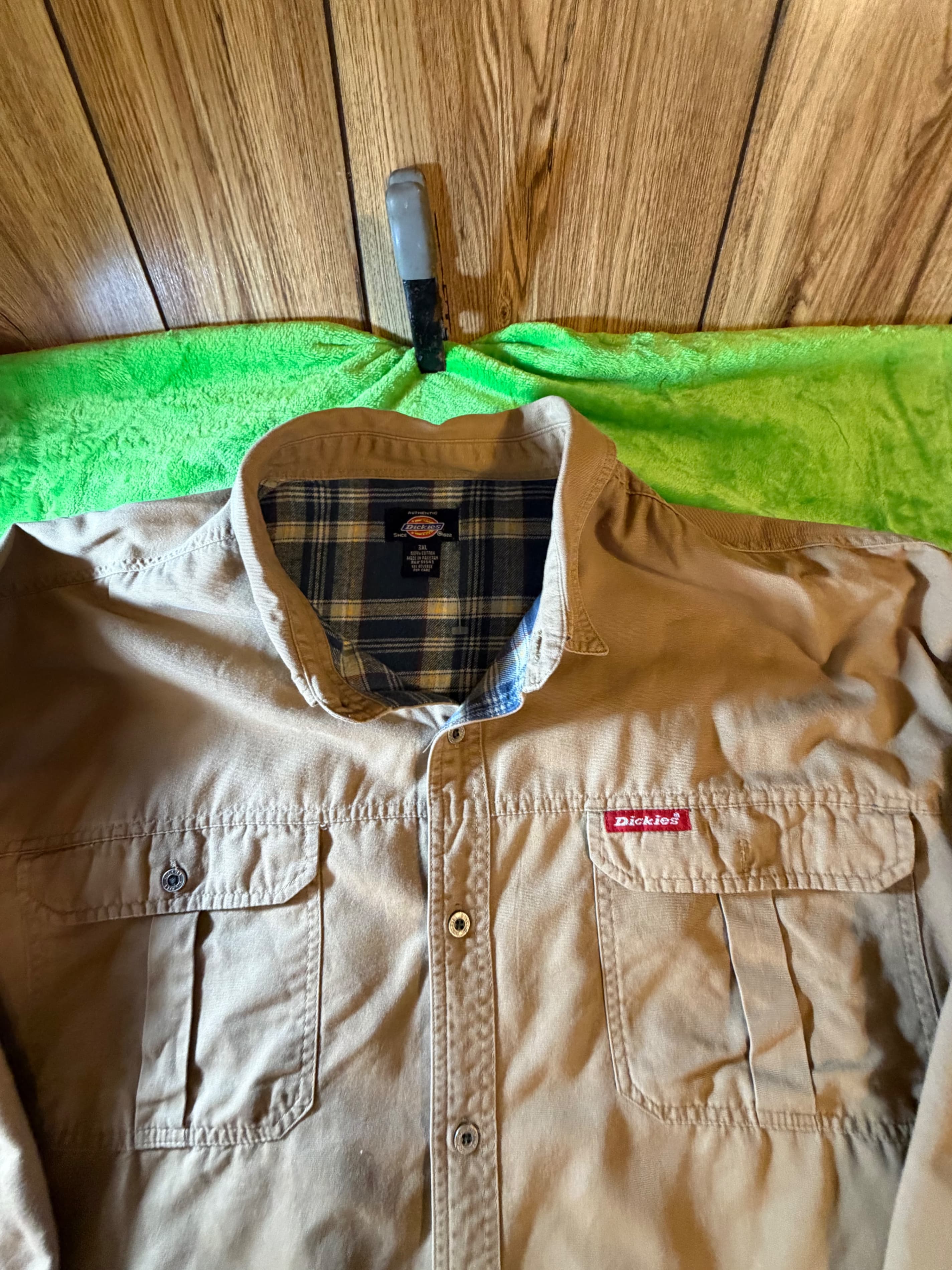 Divkies Long Sleeve Work Shirt with Pockets - Thumbnail 3
