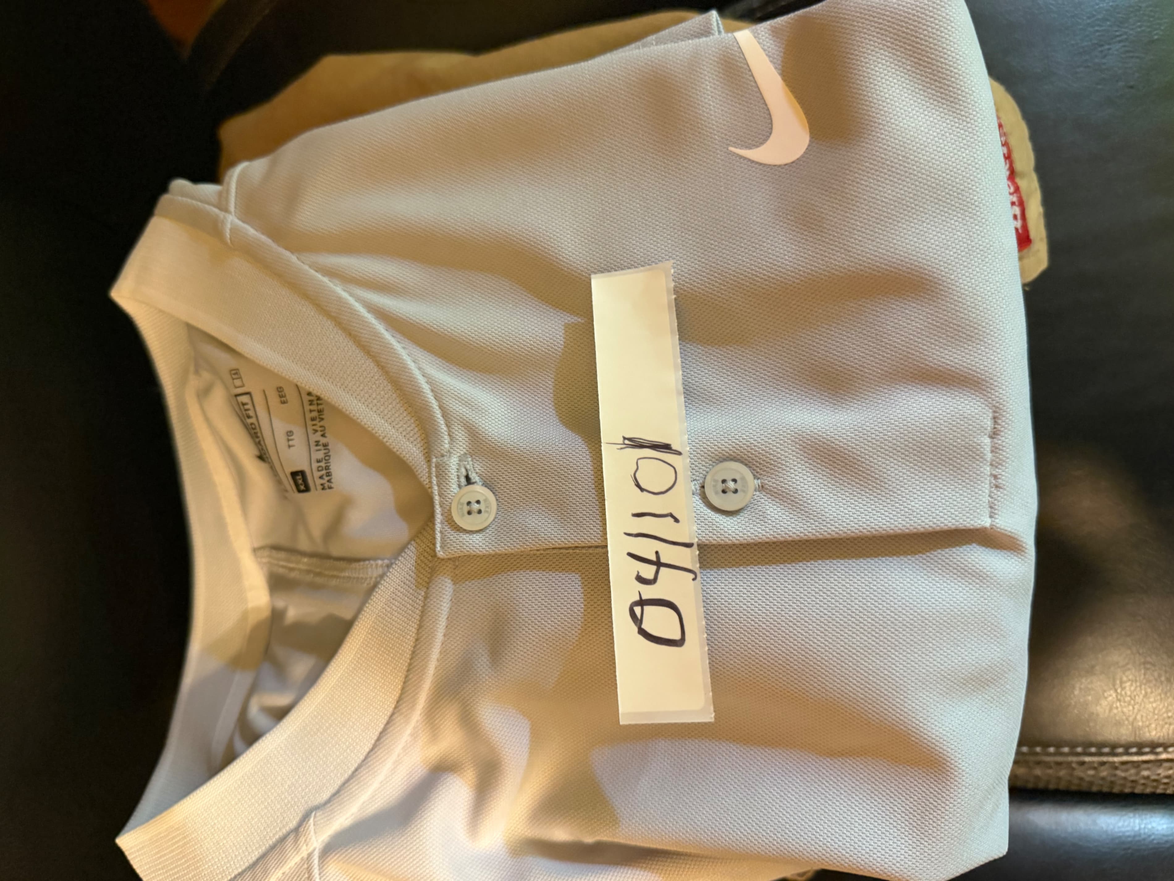 Nike Men's Golf Polo Shirt - Light Gray, Size Large - Thumbnail 10