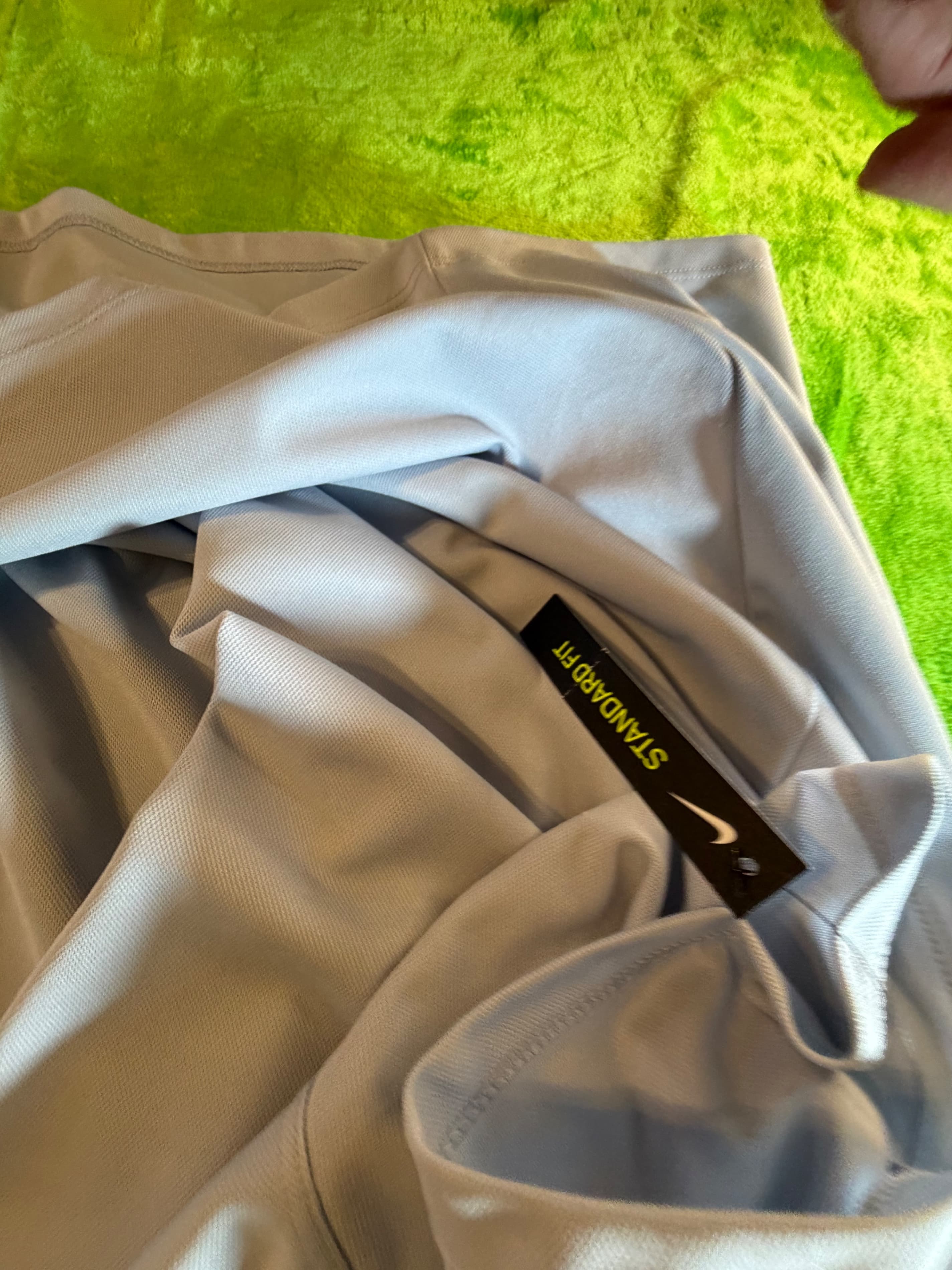 Nike Men's Golf Polo Shirt - Light Gray, Size Large - Thumbnail 8