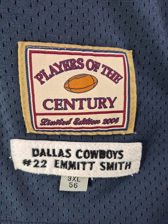 Jeff Hamilton Emmitt Smith Dallas Cowboys Jersey Ltd Ed 2004 3X - Thumbnail 3
