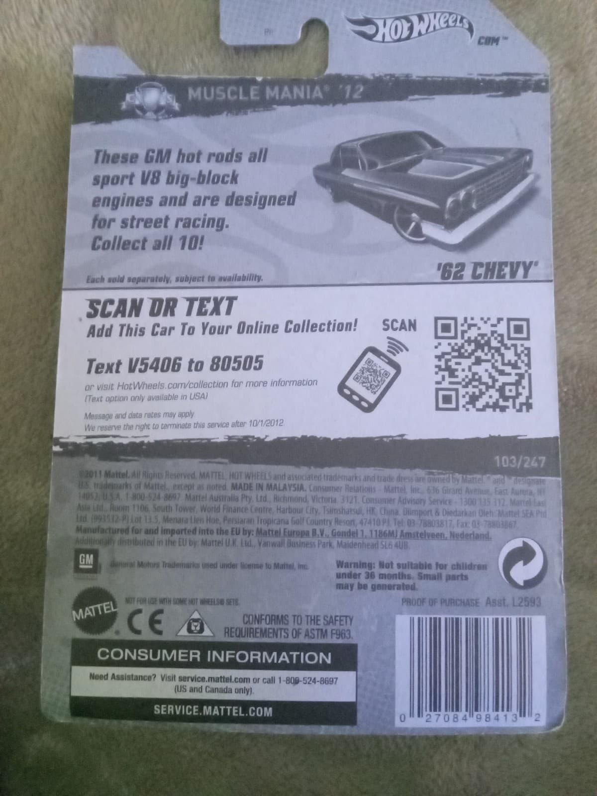 Hot Wheels 62 Chevy - Thumbnail 2