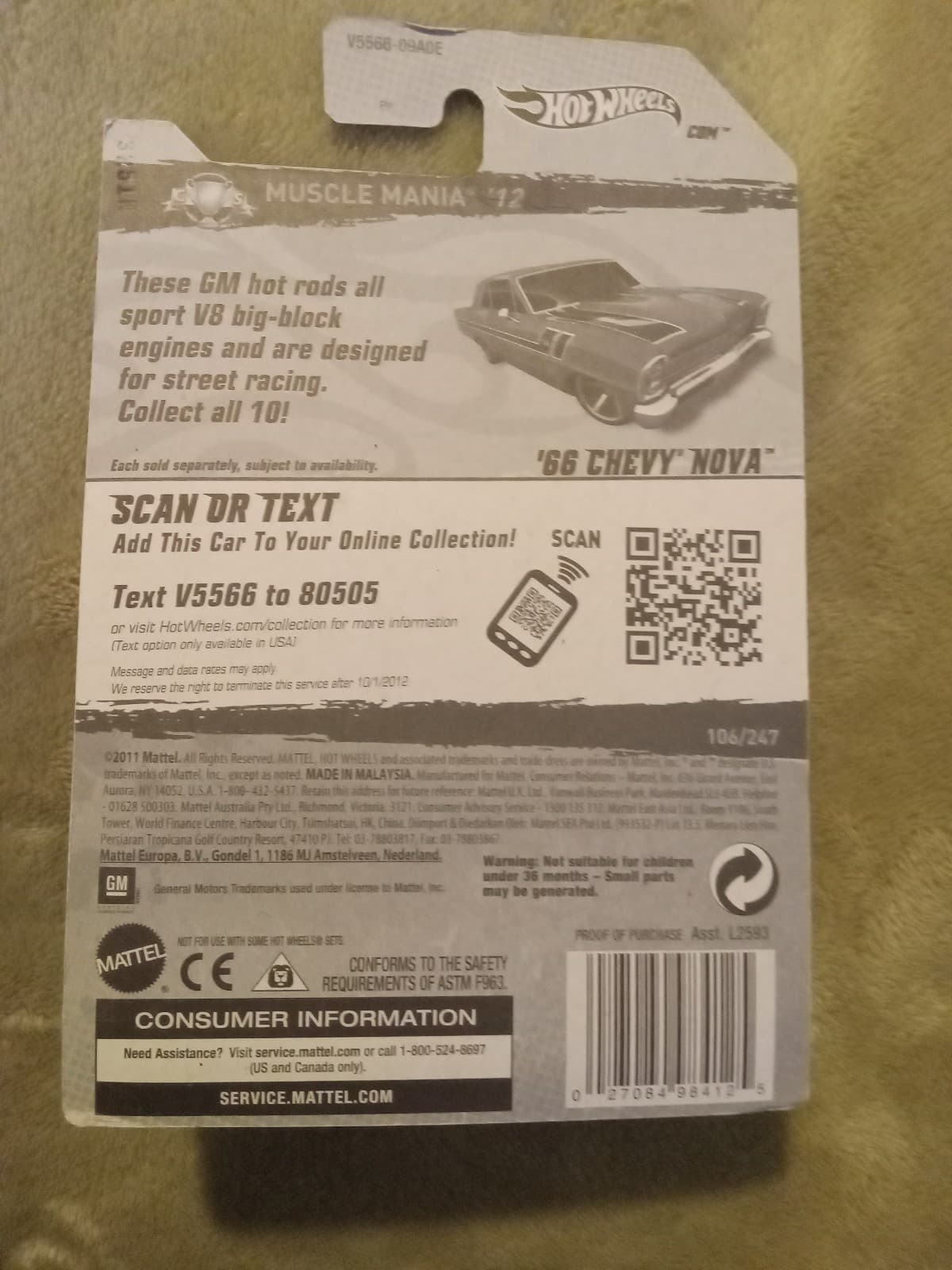 Hot Wheels 66 Chevy Nova - Thumbnail 2