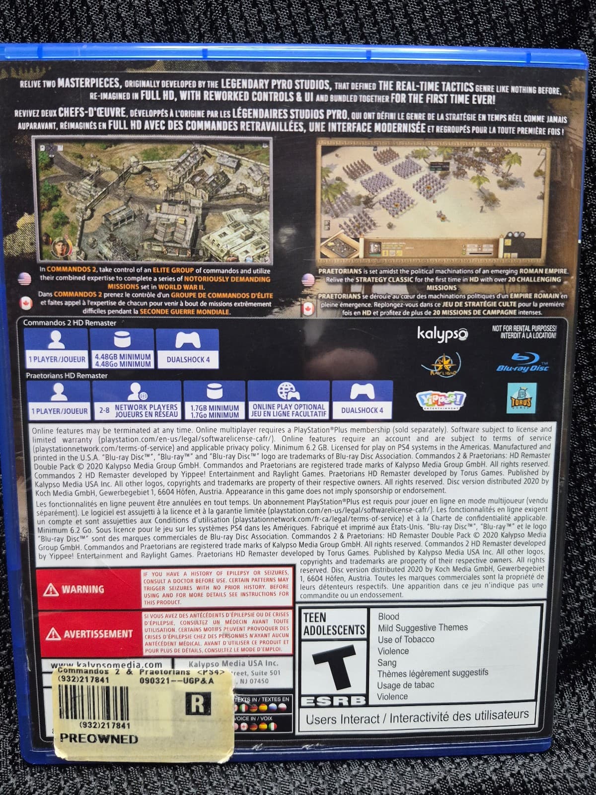 Commandos 2 & Praetorians: HD Remaster Double Pack for PS4 - Thumbnail 2