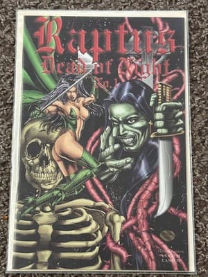 Raptors Dead at Night No.1 Comic Mature Readers Horror Painted Cover Collector - Image 1