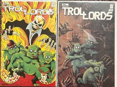 Troll Lords Comic Lot Tru Studios No.1 No.5 Indie Horror Comics Bagged Boarded - Image 1
