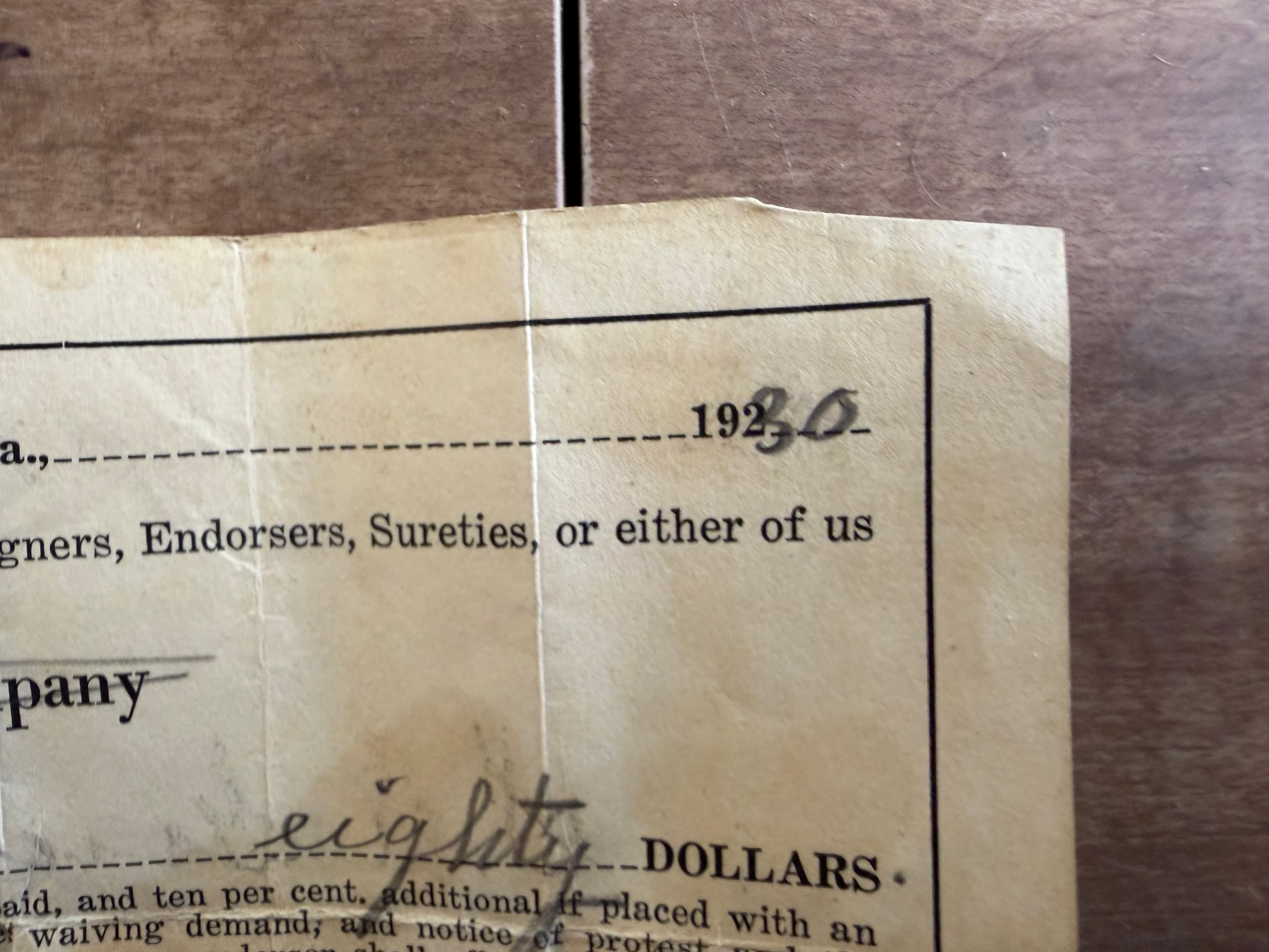 Lot 5 Louisiana Sharecropper Receipts 1930-1937 Depression Era Avoyelles Parish - Thumbnail 2