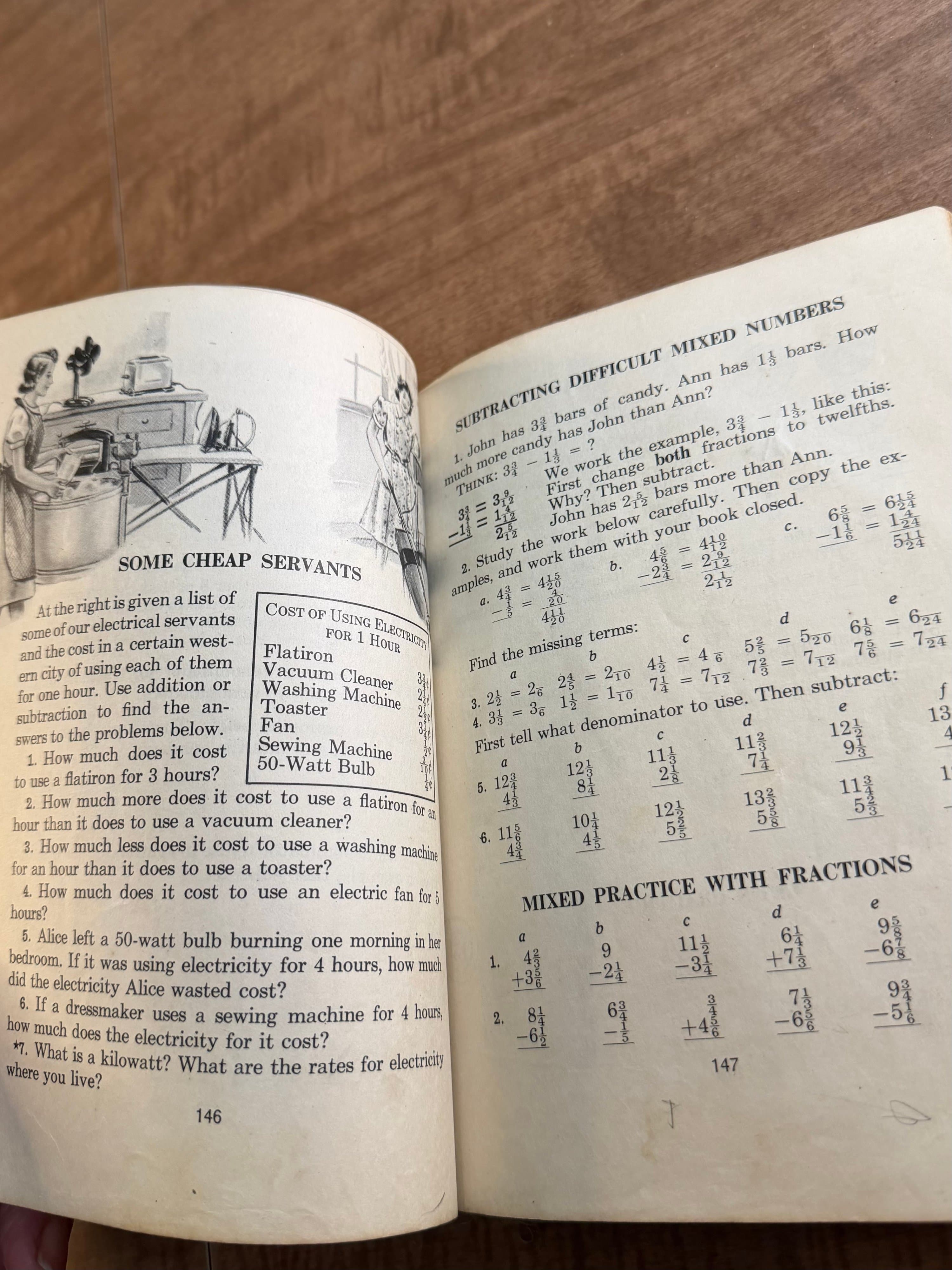 Arithmetic We Use Book 6 Vintage Educational Textbook 1942 - Thumbnail 8