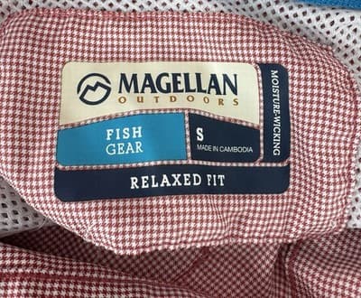 Magellan Outdoors Vented Fishing Shirt Wicking Relaxed Fit Men's Size Small - Thumbnail 4