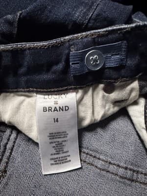 Lucky Brand Jeans Blue Denim Straight Fit Classic Wash Men’s Size 14 - Thumbnail 5