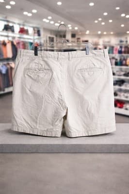 Merona Mens Khaki Shorts Size 42 Classic Fit Beige Cotton Stretch Casual - Thumbnail 2