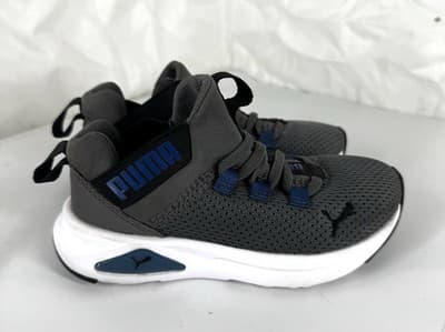 Kids’ Puma Gray Athletic Shoes - Size 11C - Great Condition! - Image 1