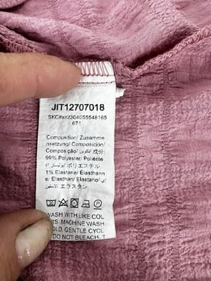 SHEIN Pink Sleeveless Ruffle Top – Lightweight, Feminine, Stylish Size M - Thumbnail 5