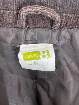 Crazy 8 Jacket Kids XL Brown Corduroy 2-Button Sport Coat Blazer Casual Dressy - Thumbnail 6