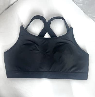 Time and Tru Maternity Nursing Sports Bra Black Size L 12-14 Seamless Low Impact - Thumbnail 3