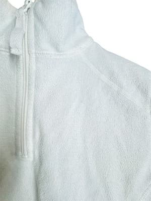 Made For Life Women’s White Fleece Quarter Zip Pullover Athletic Jacket Size S - Thumbnail 3