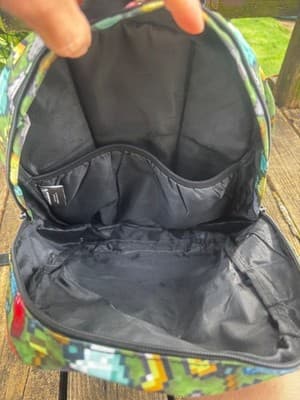 Bioworld Minecraft Sword Pickaxe All Over Sublimated Print Laptop Backpack Gamer - Thumbnail 5